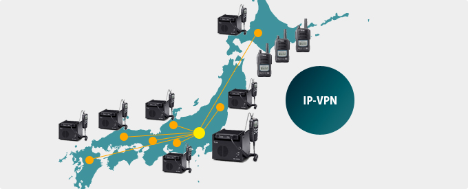 全国の事業拠点を結ぶ